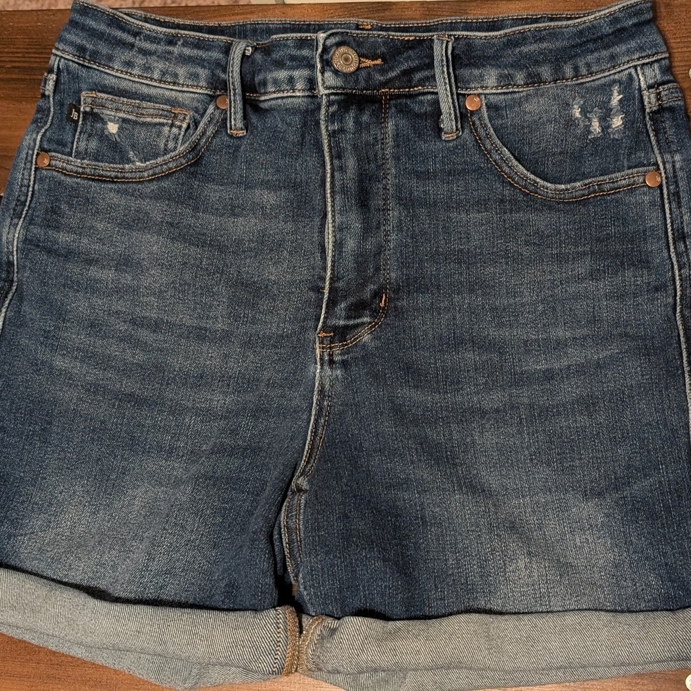 Judy Blue High-Waisted Cuffed Jean Shorts